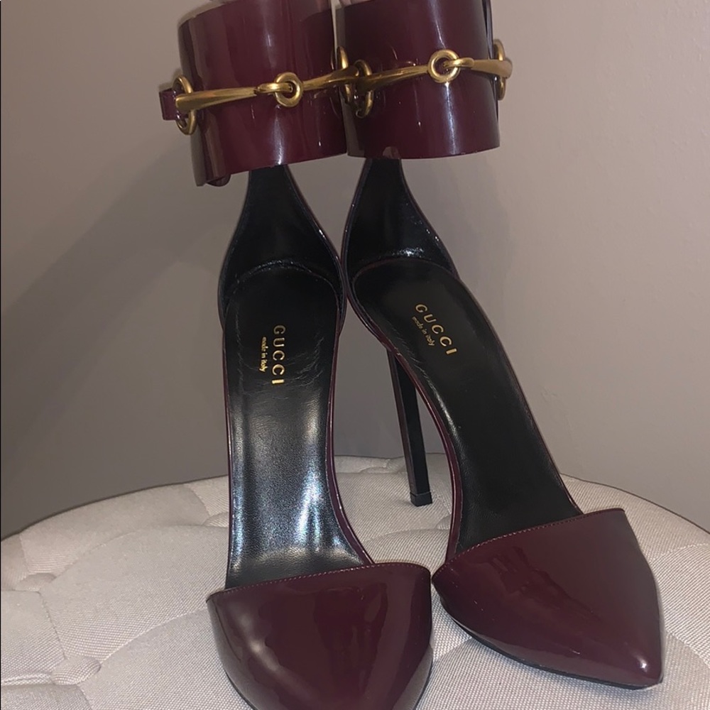 Gucci Horsebit Ankle-Cuff Pump - Picture 4 of 8